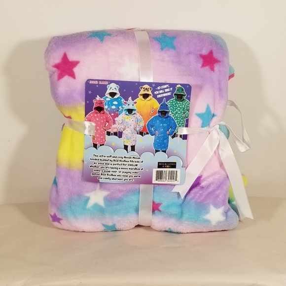 Moosh Moosh Llamacorn Llama Unicorn Hooded Blanket 23x27 One Size - Picture 2 of 5